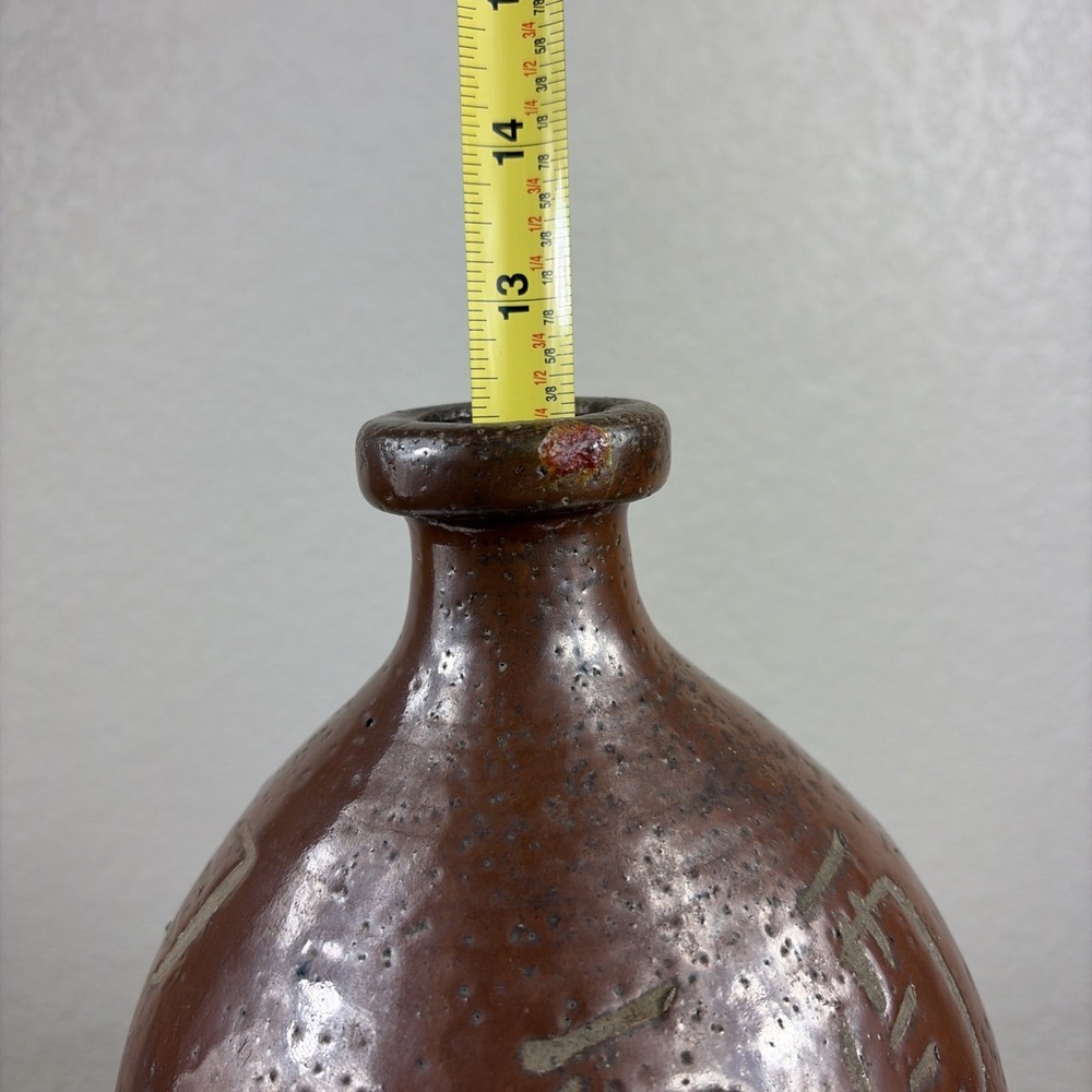 Japanese vintage Sake bottle Sake bin Kayoi Tokkuri Binbo Tokkuri Kashi Tokkuri - Picture 8 of 12